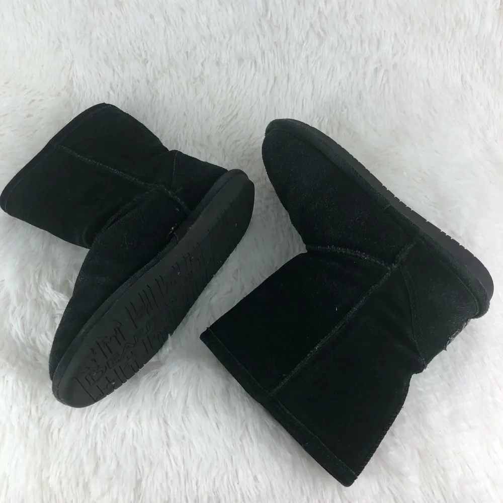 BEARPAW Emma Youth Suede & Sheepskin Boots